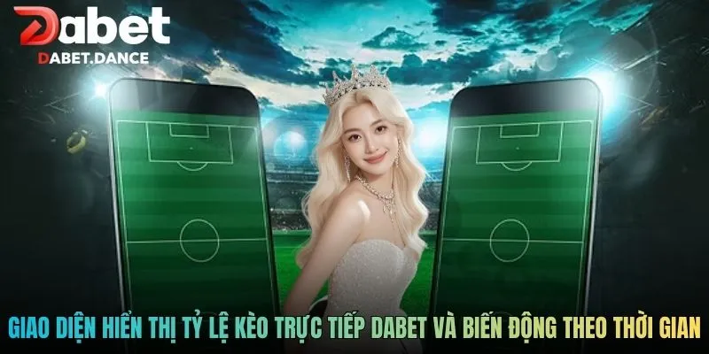 Tỷ Lệ Kèo Trực Tiếp Dabet Theo Dõi Biến Động Trận Đấu 2 Giao diện hiển thị tỷ lệ kèo trực tiếp Dabet và biến động theo thời gian