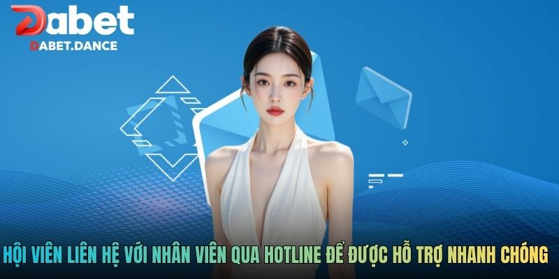 Liên Hệ DABET - Tổng Đài Chăm Sóc Hoạt Động Liên Tục 24/24 2 Hội viên liên hệ với nhân viên qua Hotline để được hỗ trợ nhanh chóng
